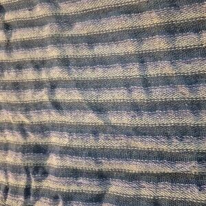 Striped Blue and Cream Scarf